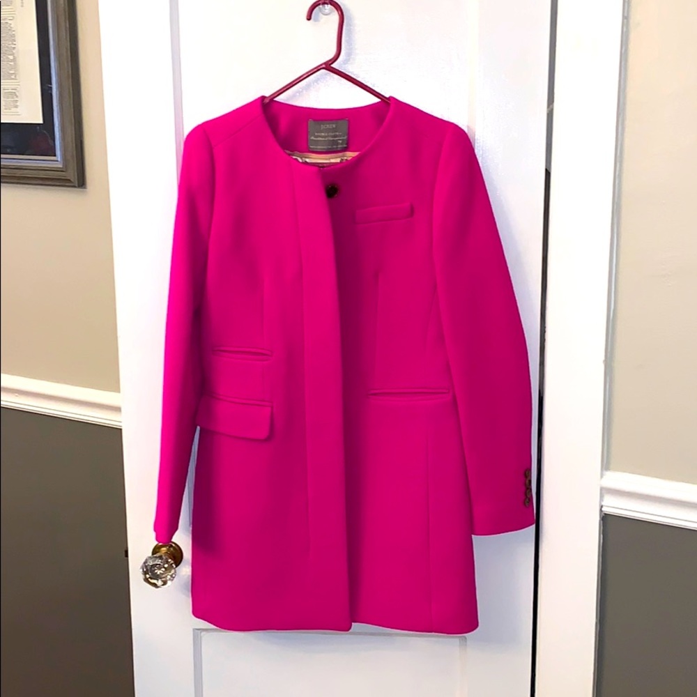 J. Crew Coat Hot Pink